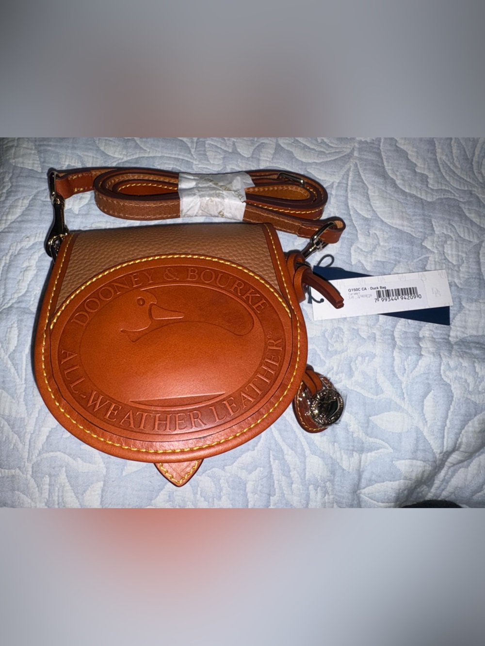 New All Weather Leather 2 Duck Bag Caramel